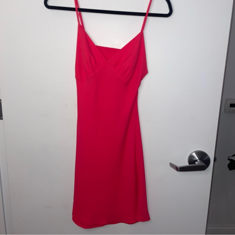 Hot pink dress